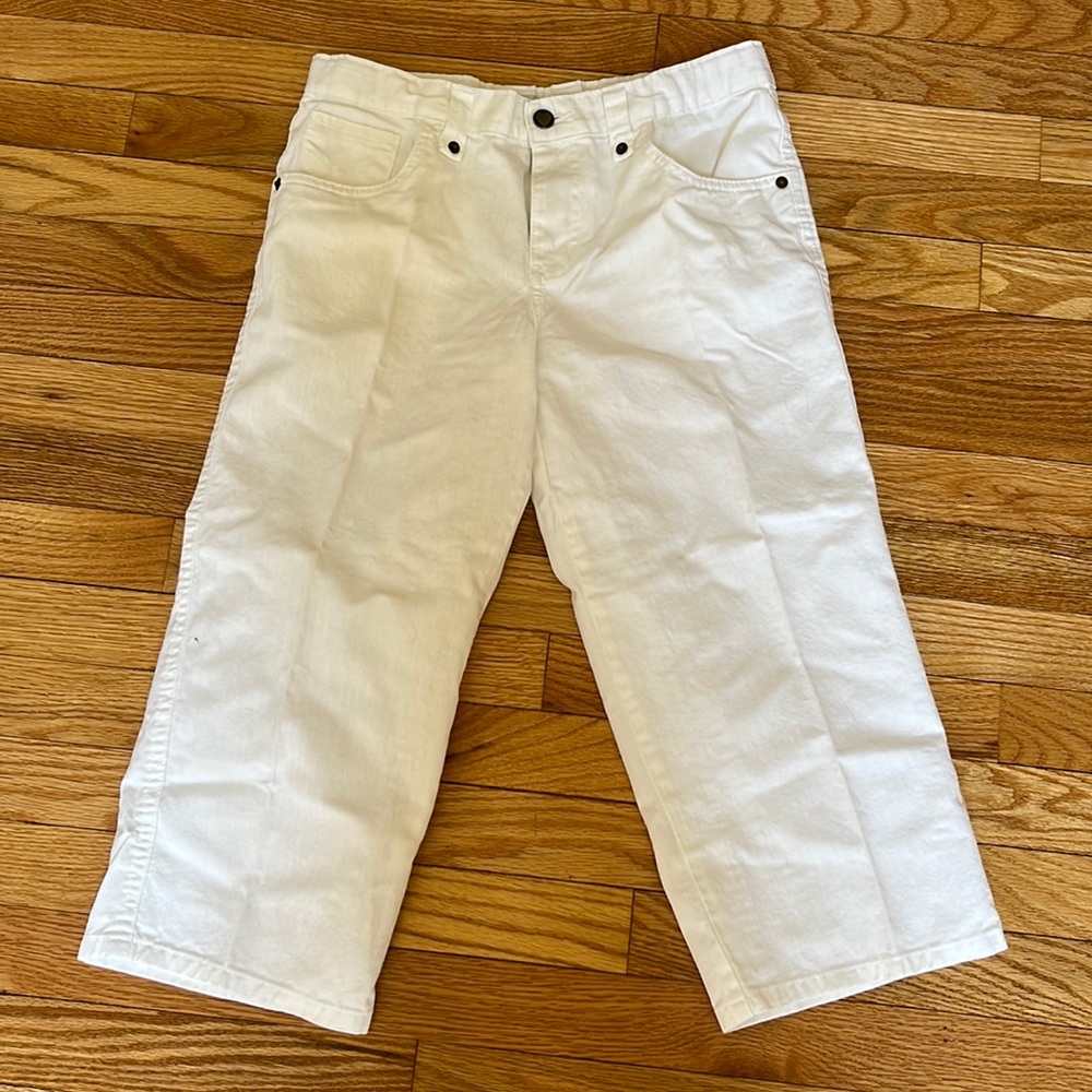 Circo white cropped jeans, size 16.